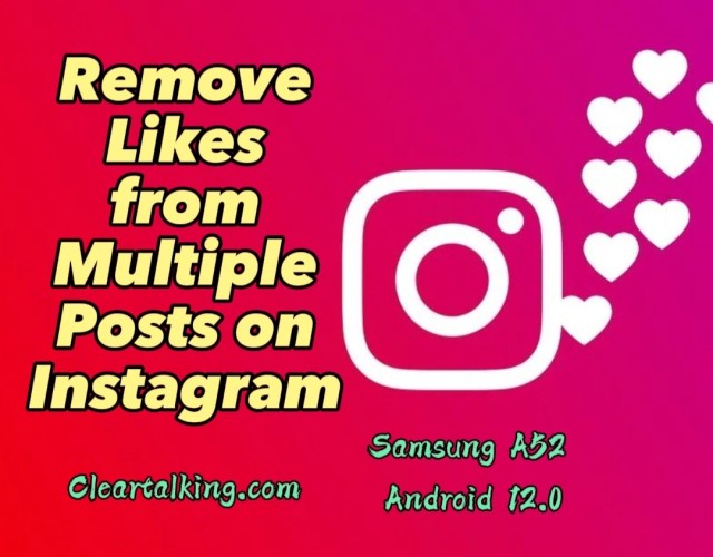 How to Remove your likes from multiple Instagram Posts?