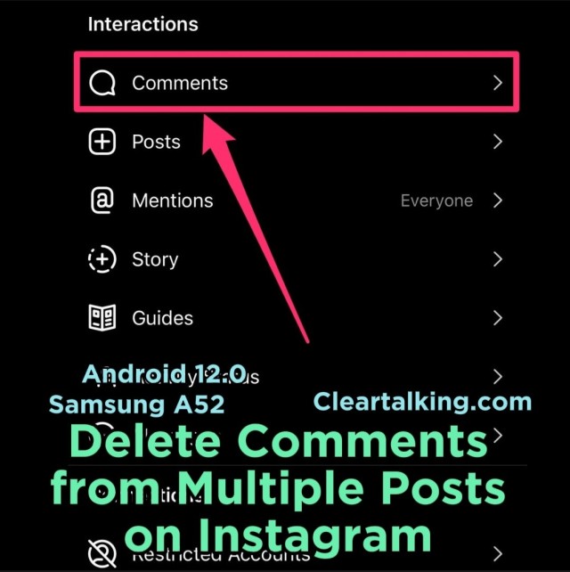 How to Delete Multiple Comments you've made on Instagram?