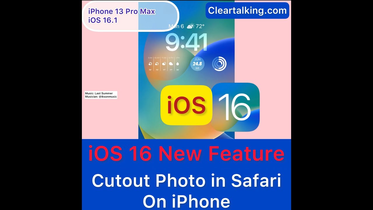 iOS 16: Photo Cutout from Safari on your iPhone