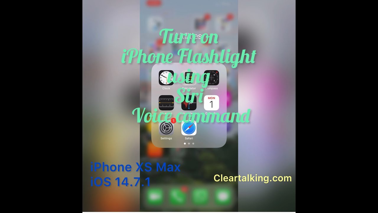 How to turn the iPhone flashlight on or off using Siri Voice Command or the Control Center