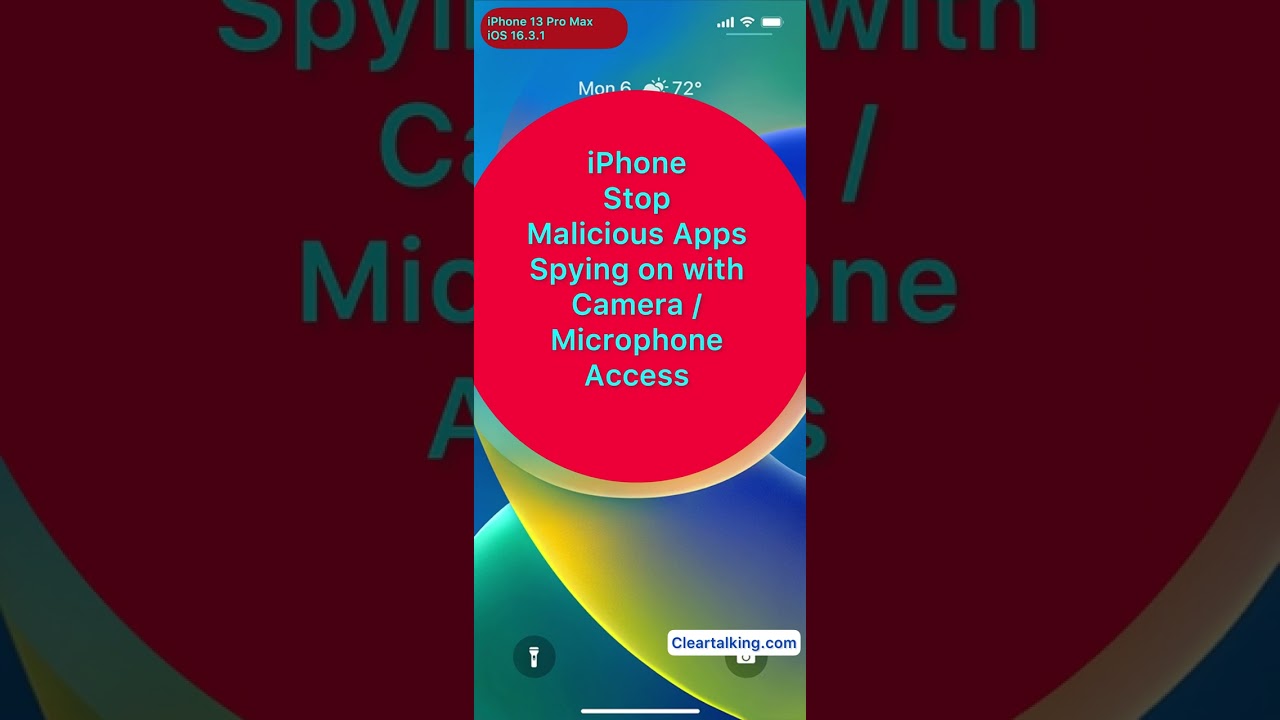 iPhone Green Dot/Orange Dot - Stop malicious apps spying on using camera/microphone access #shorts