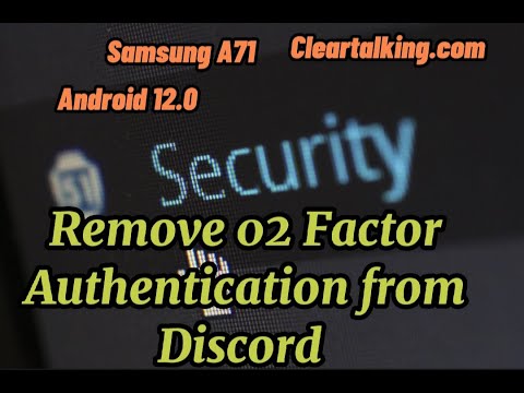 How to remove 2 Factor Authenticator from Discord?