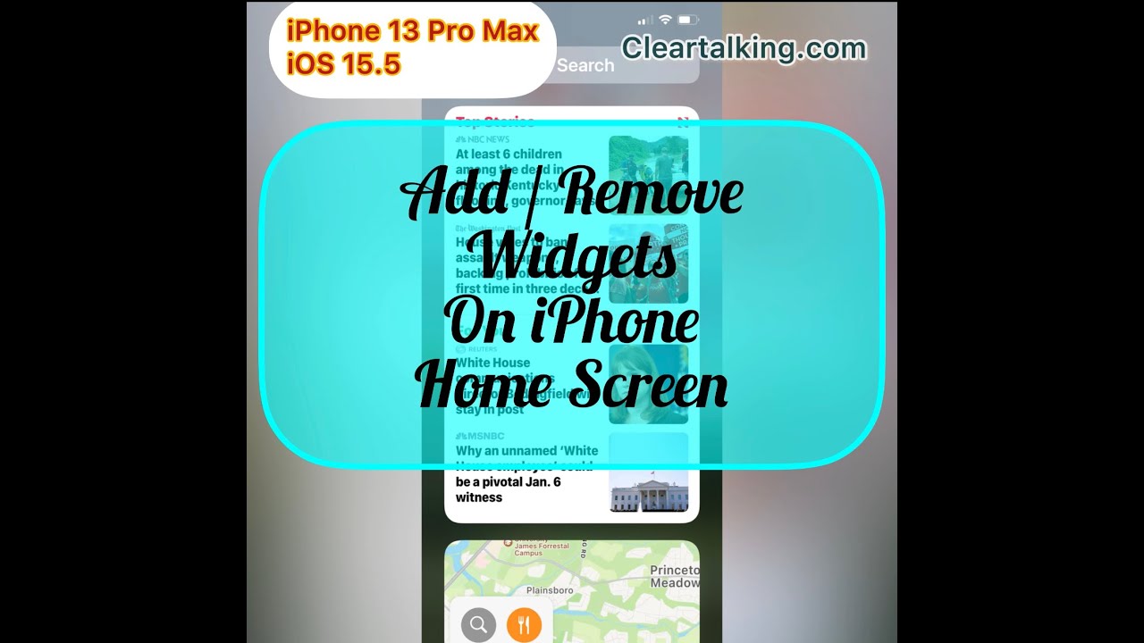 How to add or remove  Widgets on iPhone Home Screen?