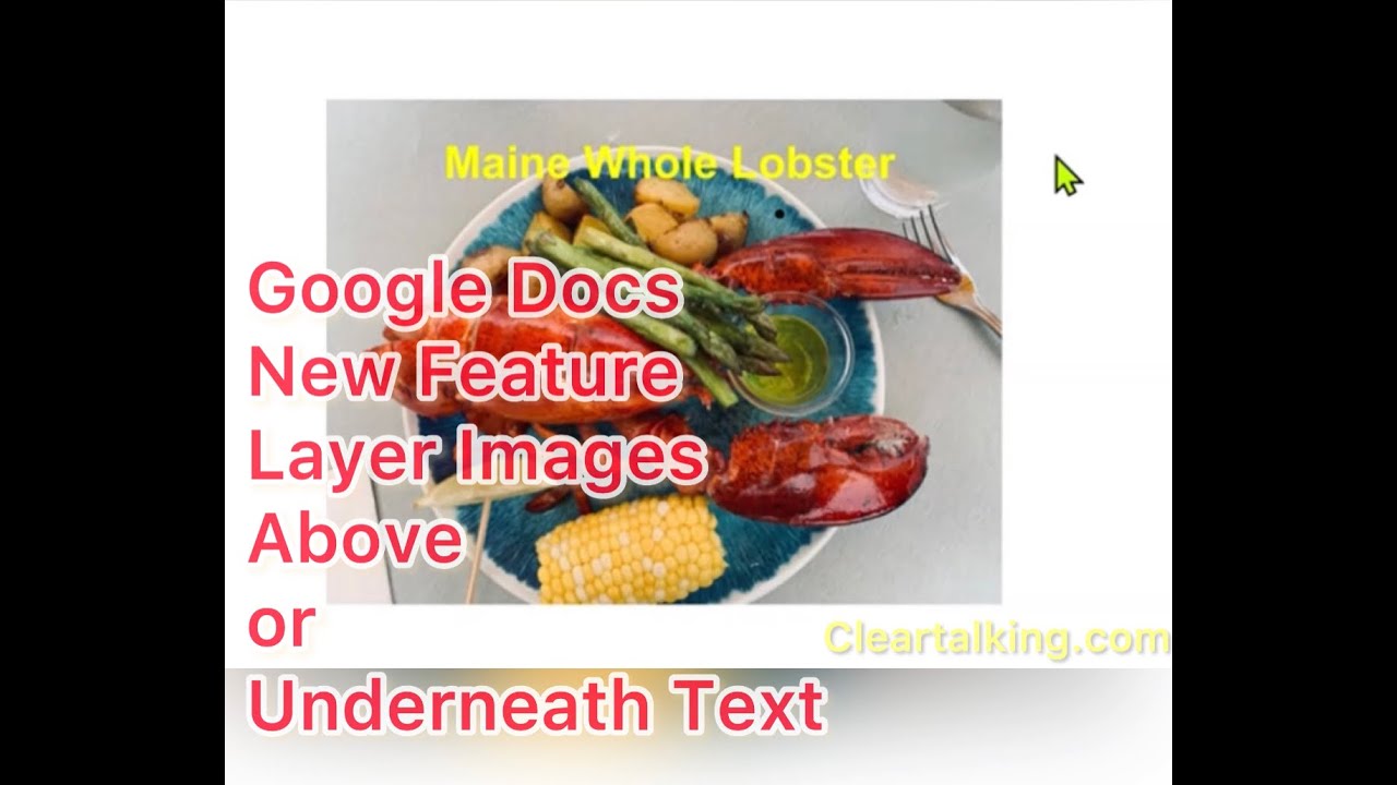 How to layer images above and below text in Google Docs?