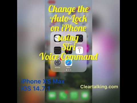 How to change Auto-Lock setting on iPhone using Siri voice command