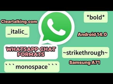 Apply Different Text Formatting in WhatsApp Chat? #whatsapp #chat #format #android