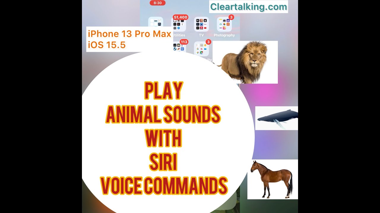How to ask Siri to play animal sounds?