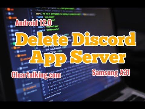 How can you delete a server in Discord App?
