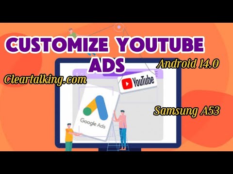 Customize YouTube Ads you see on YouTube? #android #youtube #ad