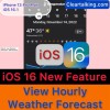 iOS 16 New Feature - View hourly weather forecast in a specific day #shorts #ios16 #iphone
