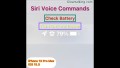 Siri Commands - iPhone - Quick Battery Check - Low Power Mode On