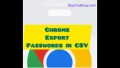 How to Export Saved Passwords in Google Chrome?