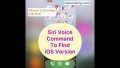 Find iOS version with Siri Voice Command