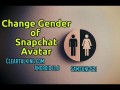 How to Change your Bitmoji Gender in SnapChat? #snapchat #emoji