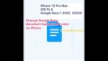how to change the background color of a Google Docs document on iPhone?