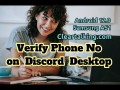 How can you verify phone number on Discord Desktop? #discord #desktop  #verification #mobile
