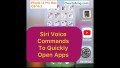 How to quickly open the apps on iPhone with Siri Commands?
