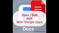 Open and Edit PDF on Google Docs