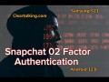 Set Up Two-Factor Authentication for Snapchat? #snapchat