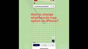 How to change what3words map option on iPhone?