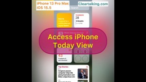 How to access Today View on iPhone?