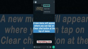 How to Clear Chat on WhatsApp? #whatsapp #chat