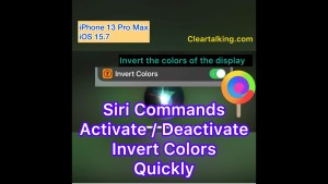 Do you want to Invert Colors of your iPhone Display? Do it quickly with Siri commands.