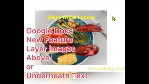 How to layer images above and below text in Google Docs?