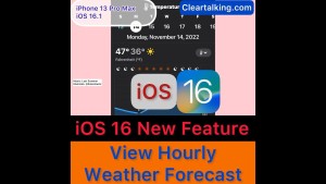iOS 16 New Feature - View hourly weather forecast in a specific day #shorts #ios16 #iphone