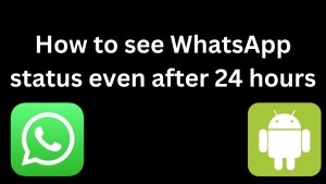 How to see WhatsApp status even after 24 hours