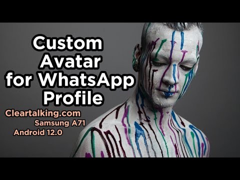 How do you create an avatar for WhatsApp profile picture?