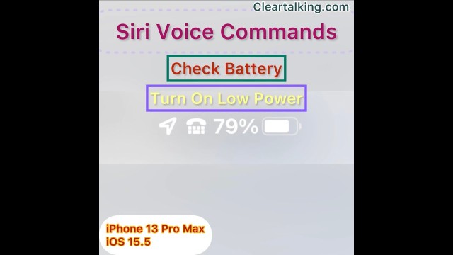 How to check battery level on your iPhone with Siri Commands?