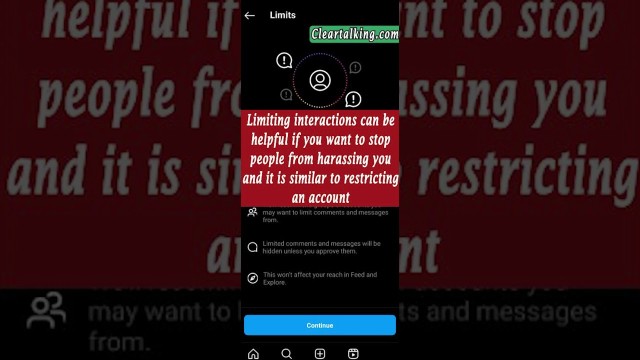 How you can Limit Interactions on Instagram? #instagram #android #socialmedia #shortsvideo