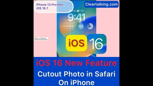 How to use Photo Cutout Feature in Safari on your iPhone with iOS16?