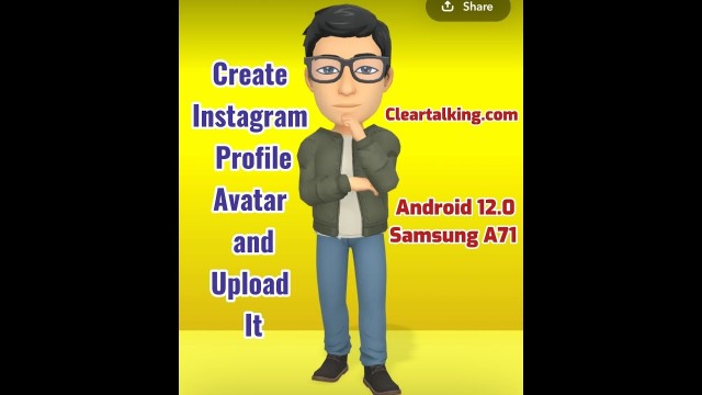 Create or Edit your Avatar on Instagram?