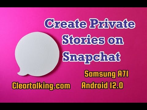 How to Create a Private Story on Snapchat? #snapchat #story