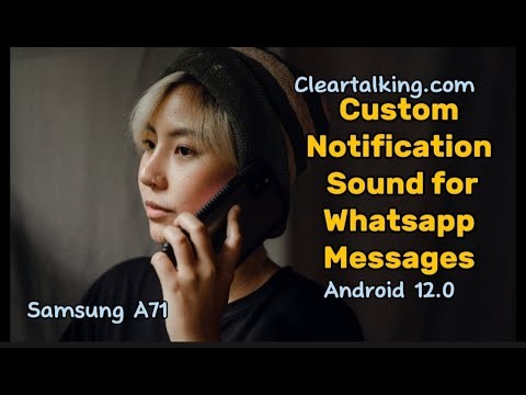 How do I set a custom notification sound on WhatsApp?