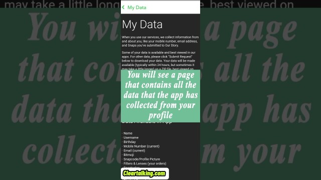 How to Download your Data from Snapchat?