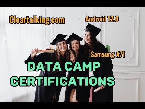 Data Camp Certifications and Types?