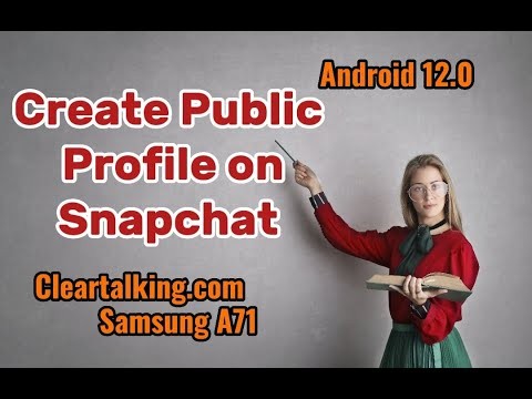 How do I create a Public Profile on Snapchat?