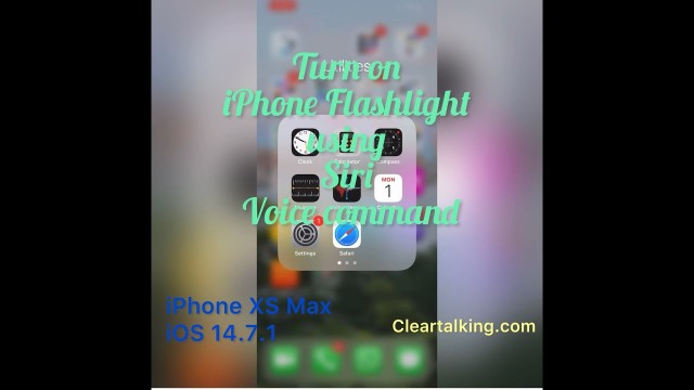 How to turn your iPhone flashlight on or off using Siri Voice Command or the Control Center