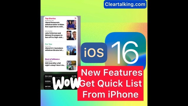How to get the list of  iOS 16 new features from your iPhone?