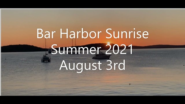 Bar Harbor Maine Sunrise