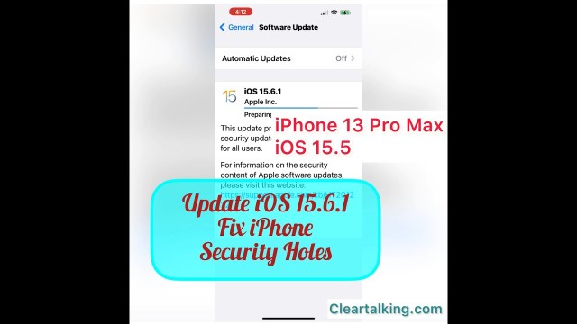 How to update to iOS 15.6.1 to fix security holes on iPhone?