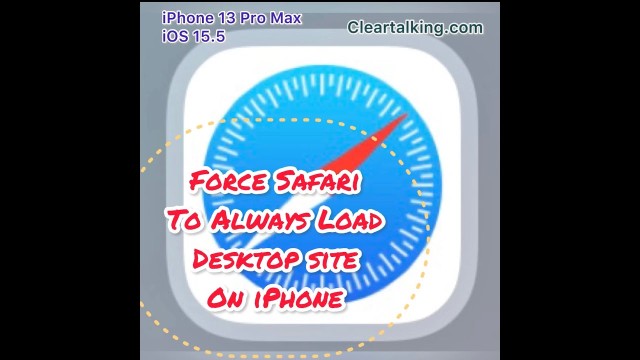 How to force Safari to load desktop sites always on iPhone?