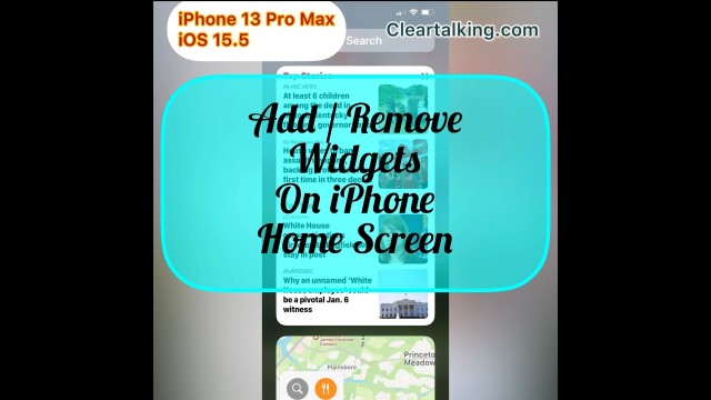 How to add or remove Widgets on iPhone Home Screen?