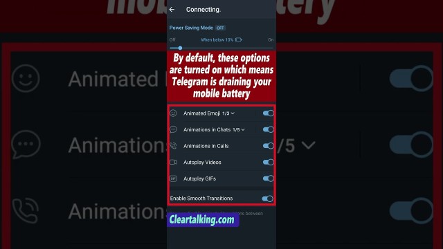 How to Save Power when using Telegram App? #shorts #trending #telegram #android