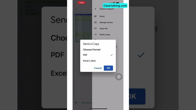 How to convert Google Sheets to PDF on iPhone or a Mobile? #googlesheets #googlesheetstutorial