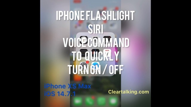 How to quickly turn the iPhone flashlight on or off using Siri Voice Command?