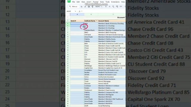 How to use the Fill Handle in Google Sheets to Auto Increment Numbers #shorts #googlesheets #short